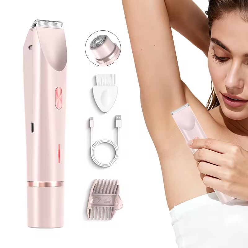 Rechargeable Dual-Head Waterproof Electric Shaver – Wet & Dry Use | Type-C Fast Charging